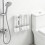 3 Black White Silver ABS Liquid Soap Dispenser Featuring-Black 6