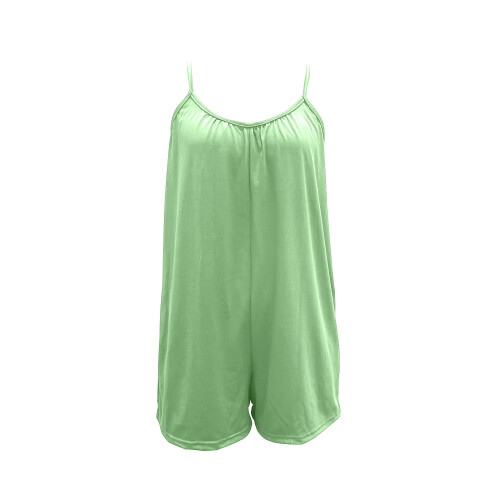 Lässige Damen-Overalls, ärmellos, Strampler,-Grau XL 2