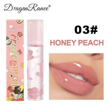 (Honey Peach) Transparent Colorless Lip Oil Fruit Lip Oil Moisturizing Moisturizing Ball Autumn And Winter Lip Balm