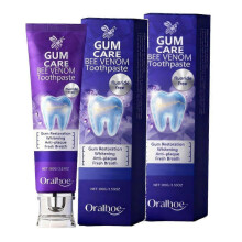 (2pcs) 1-3X Bee Venom Toothpaste for Gum Restoration, Purple Teeth Whitening Toothpaste for Sensitive Teeth, Anti-plaque -Breath Fresheners - 100g