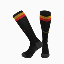 (EU 26-35, Belgium Home) 2026 Kids World Football Grip Socks High Knee & Long Football Training Socks - Breathable Cushioned Socks Children & Youth