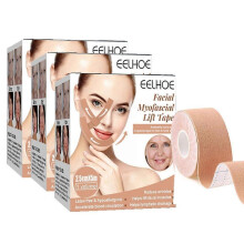 3pcs Facial Myofascial Lift Tape Face Toning Belts Anti Wrinkle Patches Anti Freeze Neck Lifting Stickers for Firming Tightening Skin