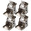 (4pcs, silver) 2/4pcs 90 Degrees Self-Locking Folding Hinge Anti-Corrosion Invisible Connector 1