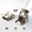(4pcs, silver) 2/4pcs 90 Degrees Self-Locking Folding Hinge Anti-Corrosion Invisible Connector 3