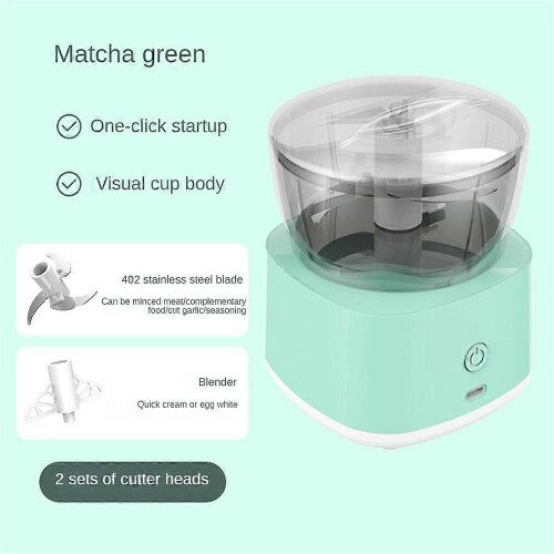 (A green) Electric Meat Grinder Food Processor Masher Automatic Stirring Cooking Mixer 1