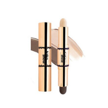 (02Natural Colours) New Face Concealer Pen Long Lasting Dark Circles Corrector Contour Concealers Stick Double Head High Gloss Face Cosmetic Makeup
