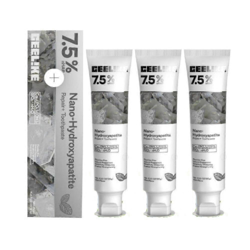 3X CEELIKE Hydroxyapatite Toothpaste Enamel Strengthening&Sensitivity Whitening