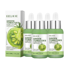 (4pcs)1-5X Green Tomato Pore Lifting Ampoule For Shrink Pores Dull Skin Smoothing Nourish Facial Contour Firming Face Hyaluronic Acid Serum