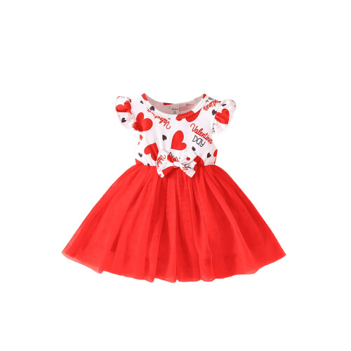 (6-9 Months, Red) Kleid für Kleinkinder mit Haarband