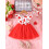 (6-9 Months, Red) Kleid für Kleinkinder mit Haarband 2