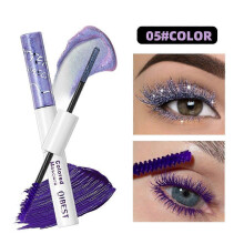 (Color05) QIBEST Sparkling Diamond Color Pearl Shine Smooth And Thickening Mascara