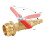 2PCS RV Blowout Adapter with Ball Valve, Thread 5