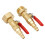 2PCS RV Blowout Adapter with Ball Valve, Thread 13