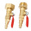 2PCS RV Blowout Adapter with Ball Valve, Thread 16
