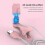(Pink) 2024 New Auto Clicker for Smart Phone,Adjustable Speed Physical Clicker 3