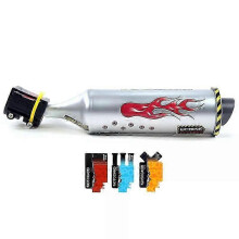 2024 Bicycle Turbo Exhaust System with Motorcycle Sound, Scratch-Proof Spoke Pipe for MTB Cycling Enhancement