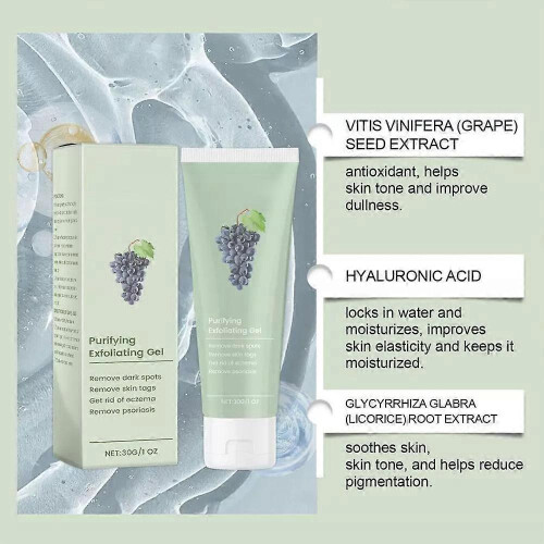 Purifying Exfoliating Gel  Exfoliating Scrub Moisturizing Cleanses Skin 1