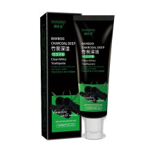 (Bamboo charcoal)100g Bamboo Charcoal Toothpaste Deep Cleaning Cigarette Stains Repair Bright