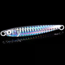 (G2-without hooks, 7G) Metal Cast Jig Spoon Lures for Sea Bass Fishing - Various Weights from 7g to 40g, Ideal for UK Shore Casting