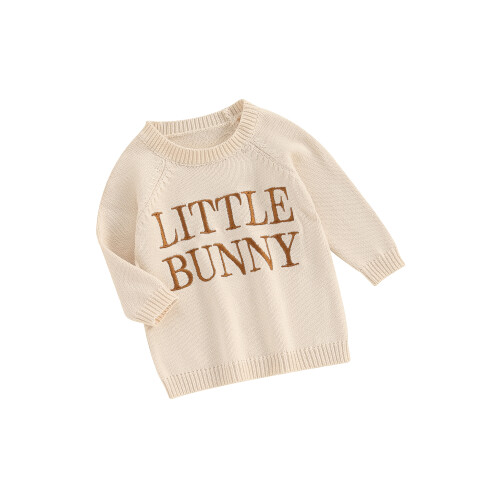(0-3 Months, Beige) Suéter infantil de e meninas.