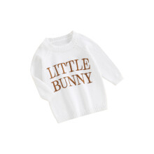(6-9 Months, White) Dětský svetr, dlouhý a dívky.