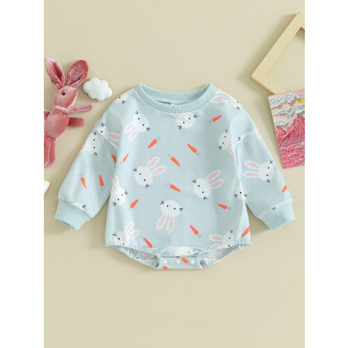 (3-6 Months, Blue) Combinaison à manches et tout-petits 1