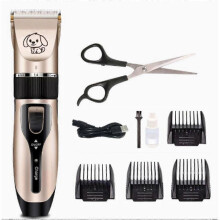(B) Dog Cat Pet Grooming Kit Rechargeable Cordless Electric Hair Clipper Trimmer Set