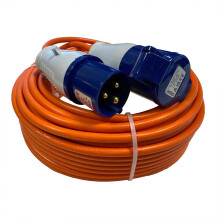 50M Heavy Duty Hook Up Caravan Cable Camping 16 Amp 220-250V Mains Extension