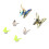6pcs DIY Shoe Clips Set – Iridescent & Yellow 2