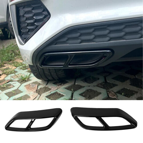 A3 8Y 2021+ Gloss Black 2pc Tail Pipe Cover