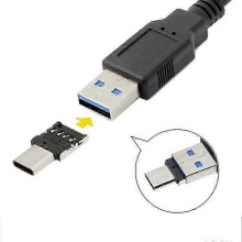 1-10PCS OTG Micro USB Type C Adapter for Android Phones and MacBook, USB-C Male to USB 2.0 Female Data Connector