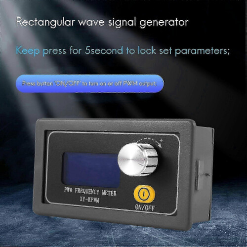 Precision Square Wave Signal Generator Module with LCD Display, Adjustable 1Hz to 150kHz 1