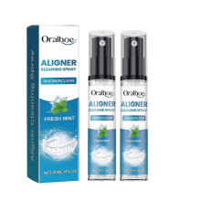 (2pcs)1-3X Cleaner Spray - Mint Flavored Retainer Clean Spray, Multi-Purpose Whitening Refreshing Foam for Aligners, Retainers, Mouth Guards, 30ml