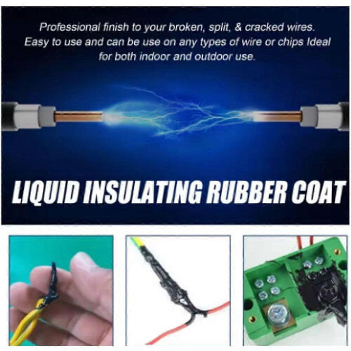 50ml Liquid Insulating Tape Repair Rubber Electrical Wire Cable Coat Fix Line Glue Wide Range Liquid Insulation Paste 1