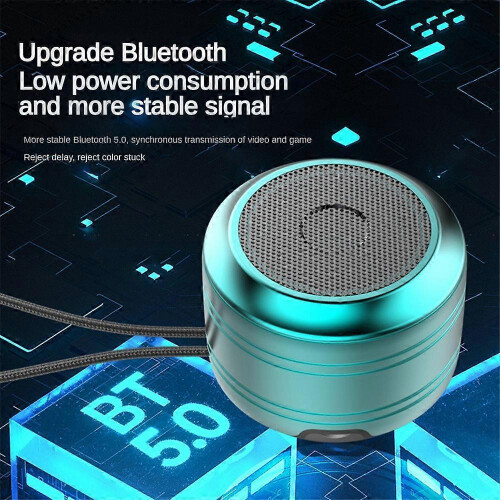 (Dark Green) Mini Bluetooth Sound Box Bluetooth Speaker Portable Wireless HiFi Speaker NEW 1