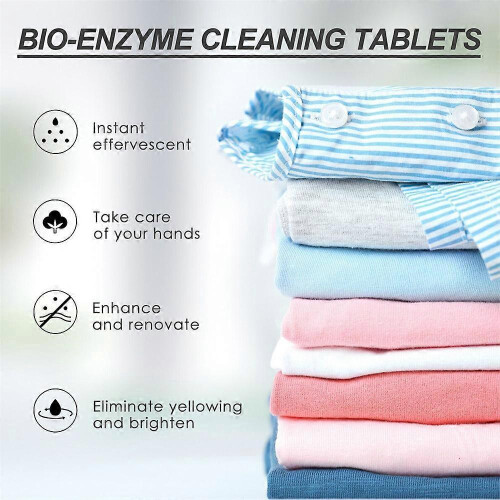 (20pcs) 10/20/30/40/50pcs Multi-Functional Bio-Enzyme Cleaning Tablets,Bio-Enzyme Explosive Salt 2