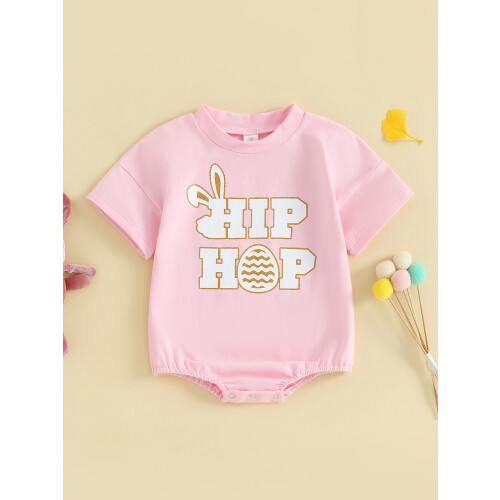 (3-6 Months, Pink) Κοντομάνικο φορμάκι με και αγόρια. 1