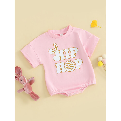 (3-6 Months, Pink) Κοντομάνικο φορμάκι με και αγόρια. 2