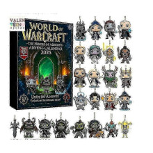 World of Warcraft Advent Calendar: 24-Day Countdown with Azeroth Hero Acrylic Ornaments for UK Christmas Trees
