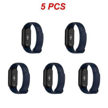 (Style K 5pcs)1/3/5PCS Smart Watch Strap Waterproof Silicone Replacement Wrist Strap For Bracelet 8 Strap Wear Resistant