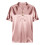 Soft Polyester Shirt Short Sleeved Youthful Design For-White M 5