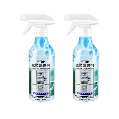 (2PCS)1/2pcs Upgraded Refrigerator Cleaner Inside, Refrigerator Deodorant Cleaner Spray