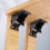 (4pcs, silver) 2/4pcs 90 Degrees Self-Locking Folding Hinge Anti-Corrosion Invisible Connector 2
