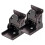 (2pcs, black) 2/4pcs 90 Degrees Self-Locking Folding Hinge Anti-Corrosion Invisible Connector 1