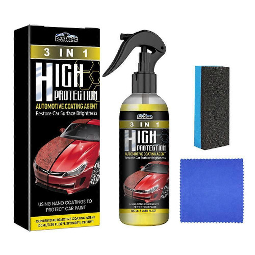 100ML 3 in 1 High Protection Quick Car Coat Ceramic Coating Spray Hydrophobic