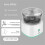(B white) Electric Meat Grinder Food Processor Masher Automatic Stirring Cooking Mixer 1