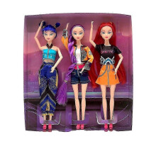 K-pop Demon Hunter Girl Group Dolls Set of Rumi, Mira, and Zoey 11" Vinyl Figures for UK Collectors