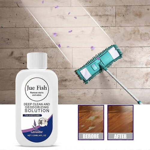2x Jue Fish Lavender Remove stains and odors DEEP CLEAN AND DEODORIZING SOLUTION for HARD FLOORS 1