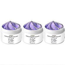 (3pcs)Purple keratin hair mask nourishes and nourishes hair