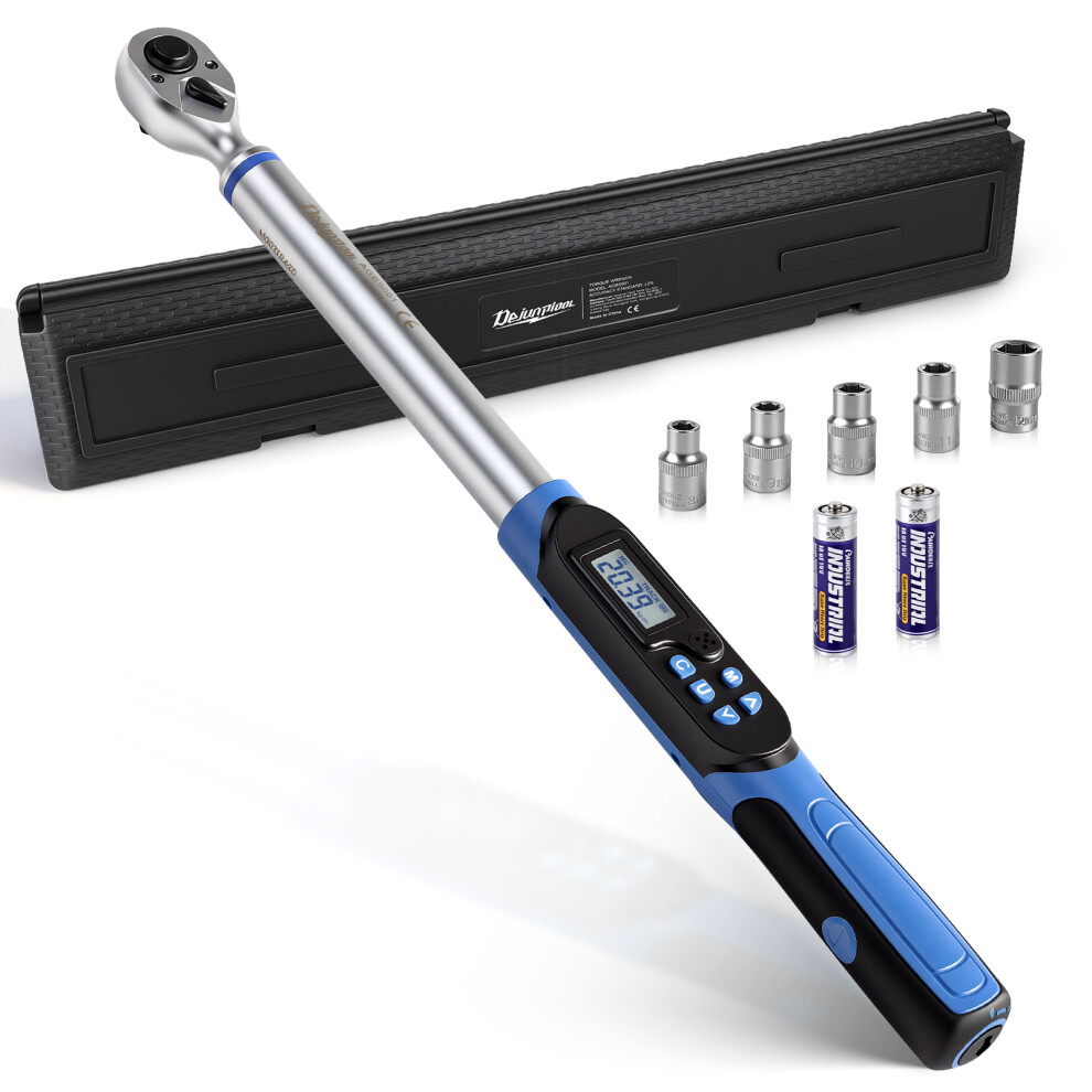 Ital Torque Wrench 1/2-Inch 10-200Nm Adapters For Automotive/Bicycle Repair And Diy Projects 6901489039755